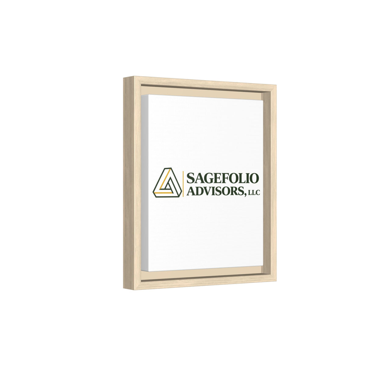 Framed Matte Canvas Wall Art — Sagefolio Advisors Logo