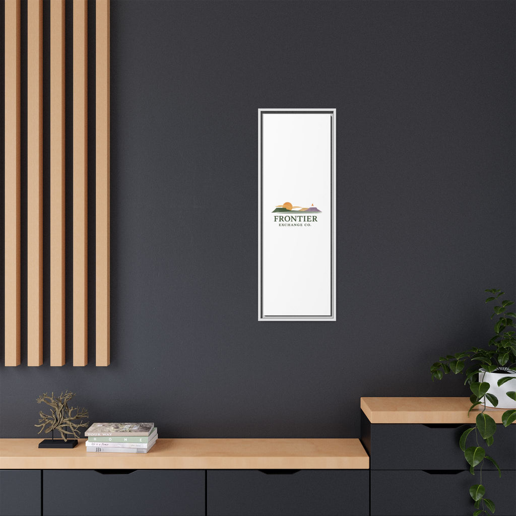 Framed Matte Canvas Print — Frontier Exchange Co. Logo