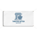 Vinyl Banner — Twisted Sifter Bakery Logo Outdoor Sign