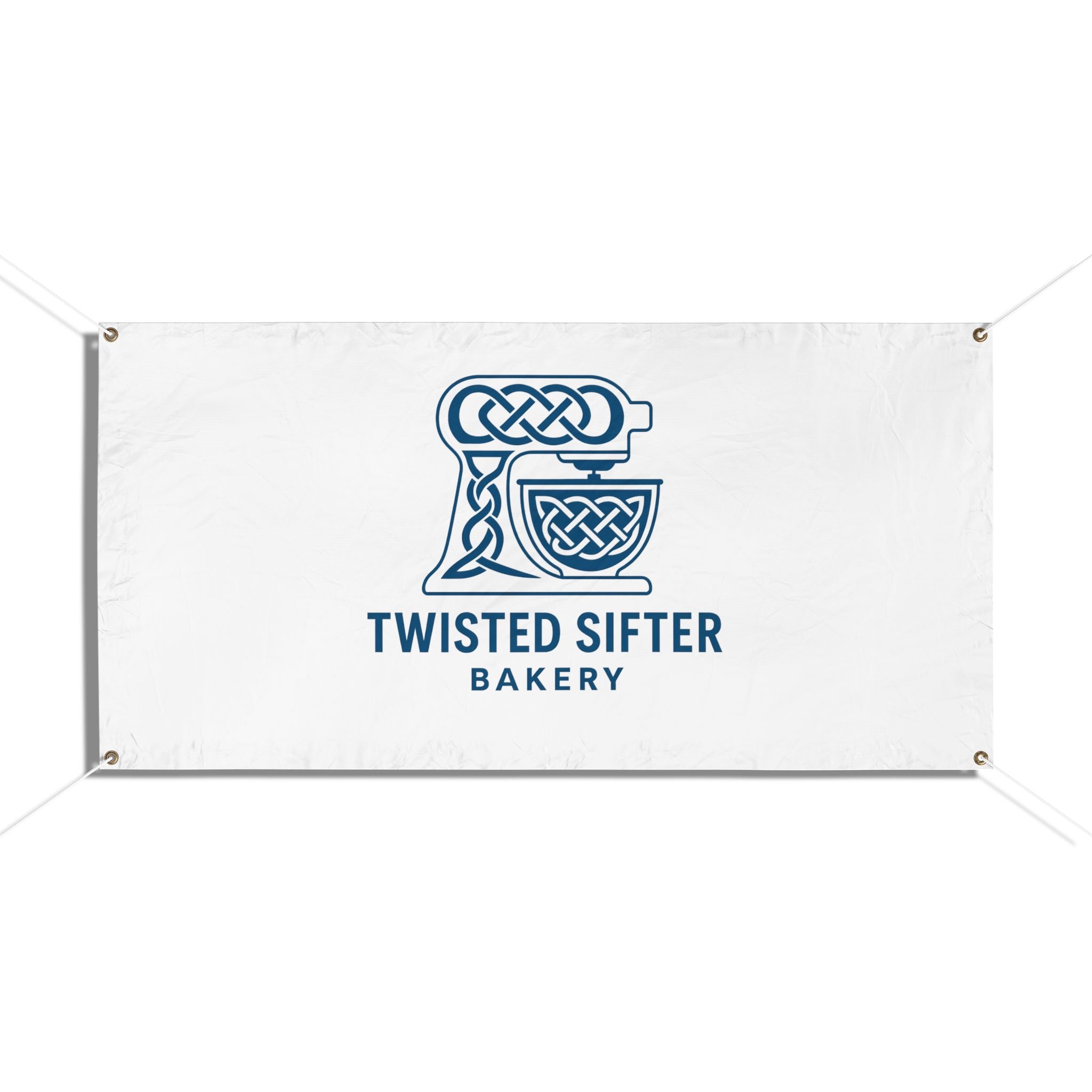Vinyl Banner — Twisted Sifter Bakery Logo Outdoor Sign