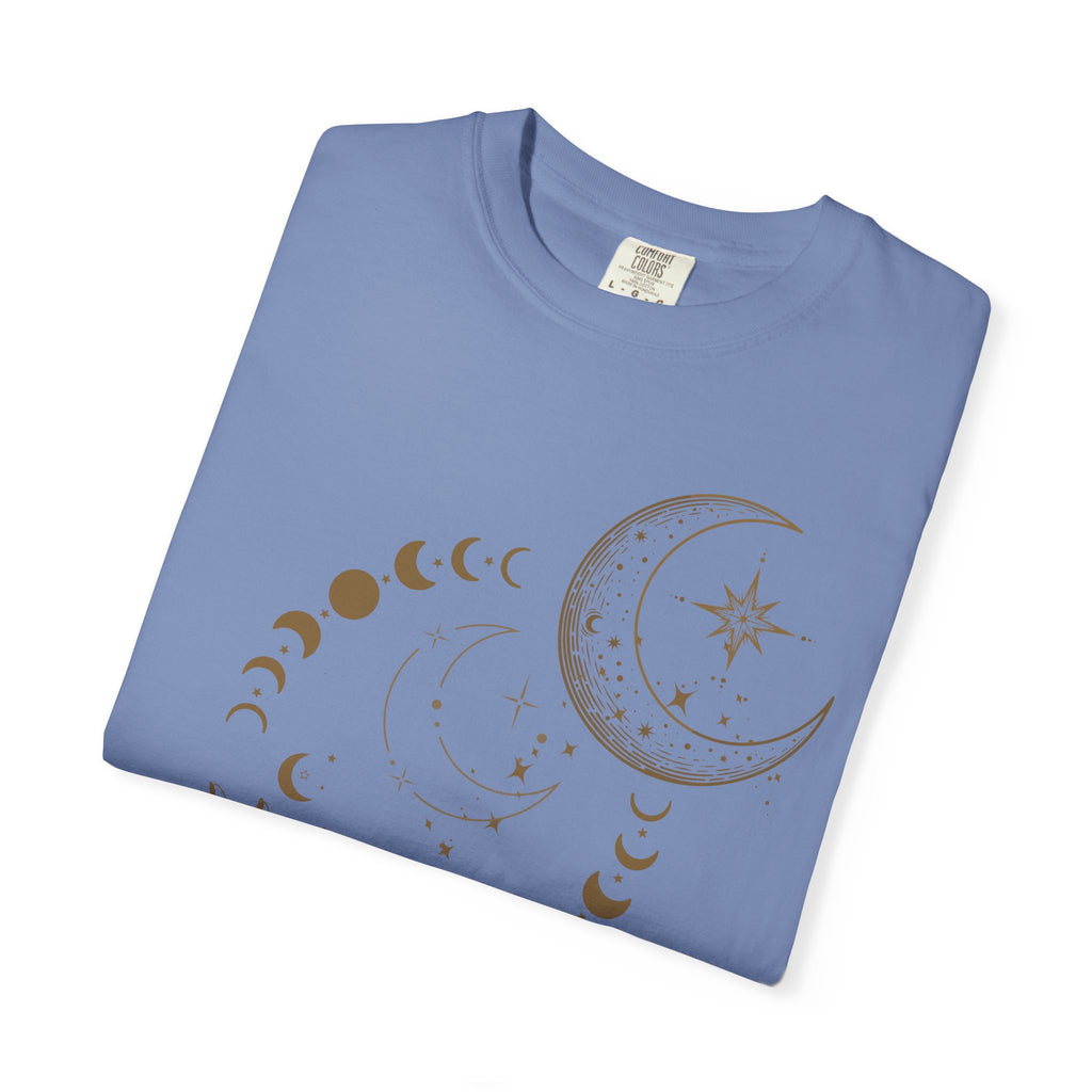 Moon Phase T-Shirt — Celestial Crescent & Phases Graphic Tee