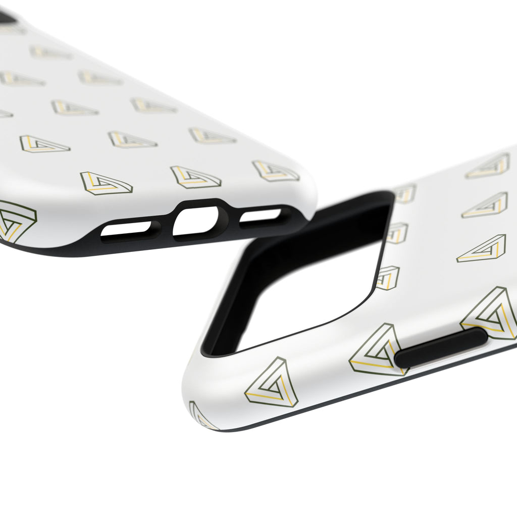Magnetic Impact-Resistant Phone Case — Minimal Triangle Pattern