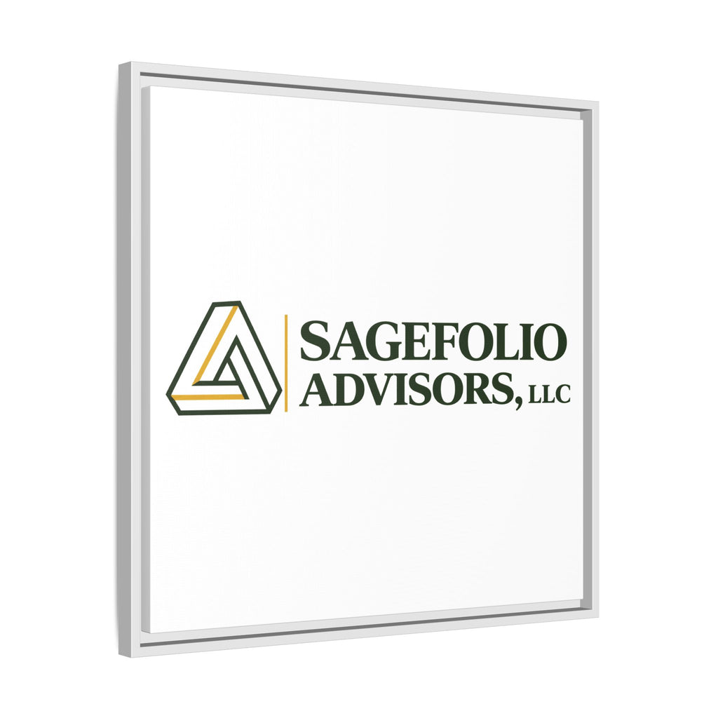 Framed Matte Canvas Wall Art — Sagefolio Advisors Logo