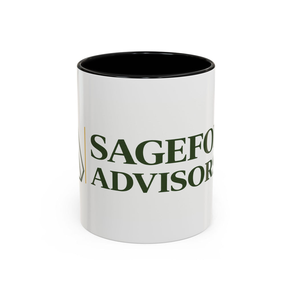 Sagefolio Advisors Logo Accent Coffee Mug — Branded Business Mug (11/15oz)