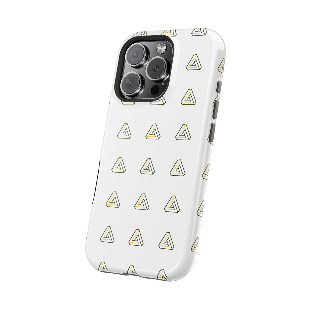 Magnetic Impact-Resistant Phone Case — Minimal Triangle Pattern