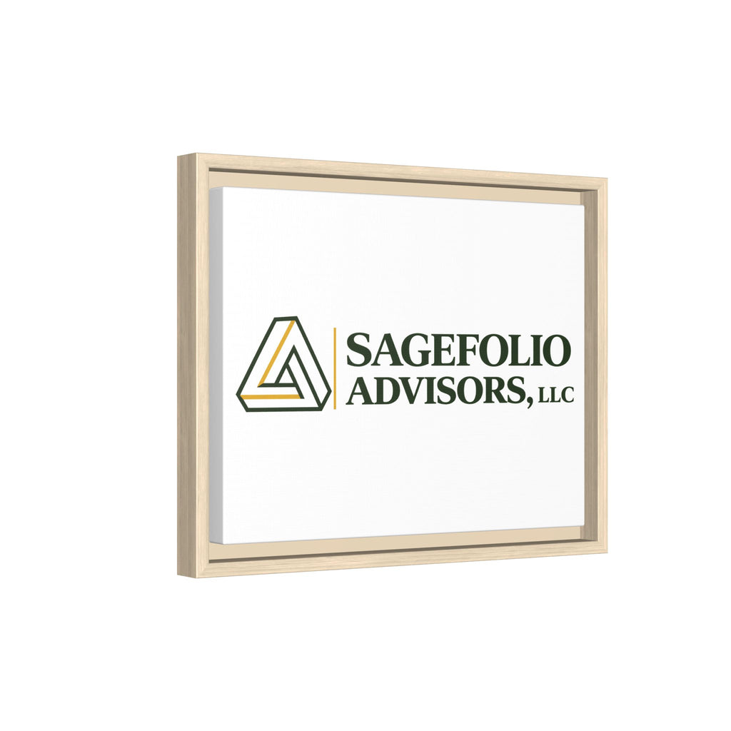 Framed Matte Canvas Wall Art — Sagefolio Advisors Logo