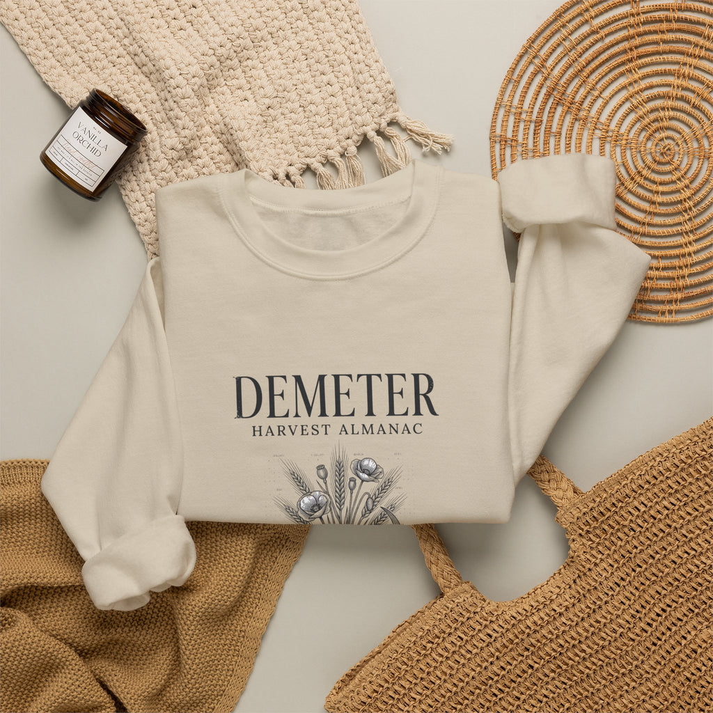 Demeter Harvest Almanac Sweatshirt | Greek Mythology, Mythcore