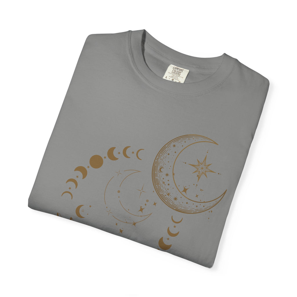 Moon Phase T-Shirt — Celestial Crescent & Phases Graphic Tee