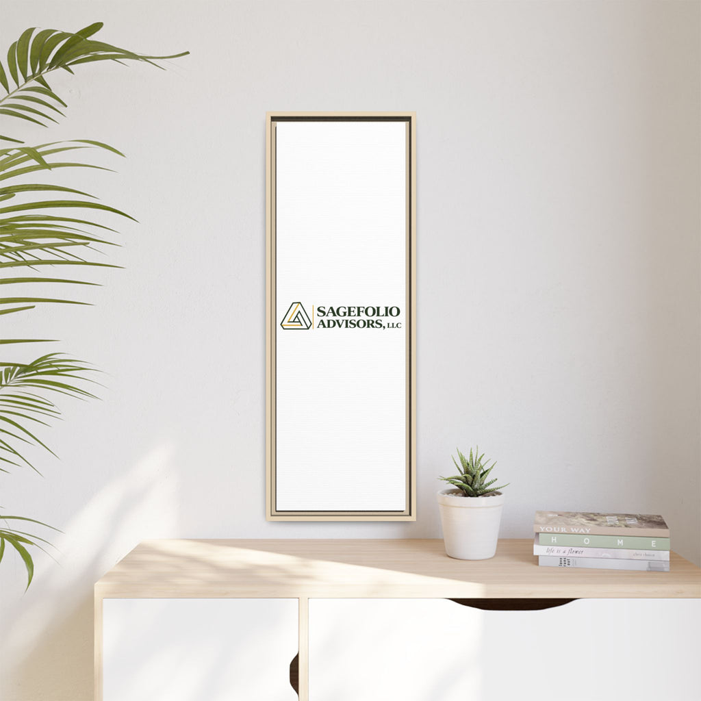 Framed Matte Canvas Wall Art — Sagefolio Advisors Logo