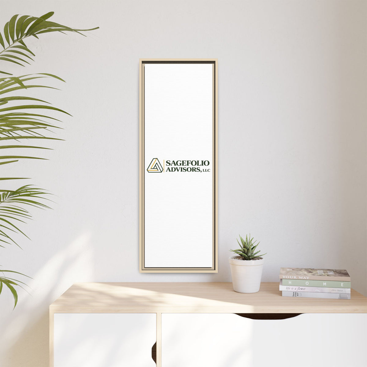 Framed Matte Canvas Wall Art — Sagefolio Advisors Logo