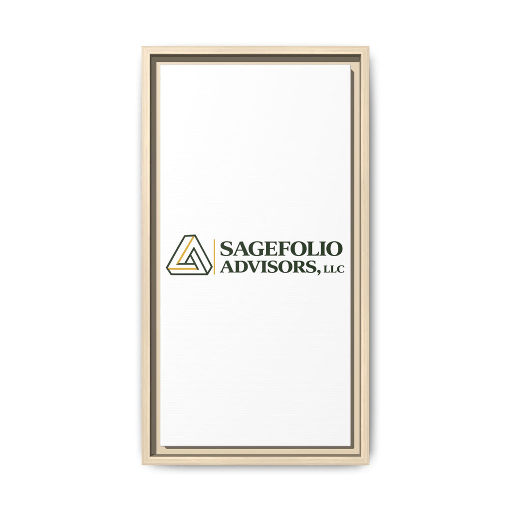 Framed Matte Canvas Wall Art — Sagefolio Advisors Logo