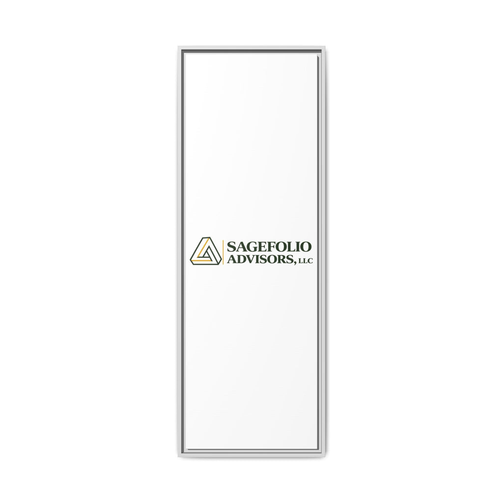 Framed Matte Canvas Wall Art — Sagefolio Advisors Logo