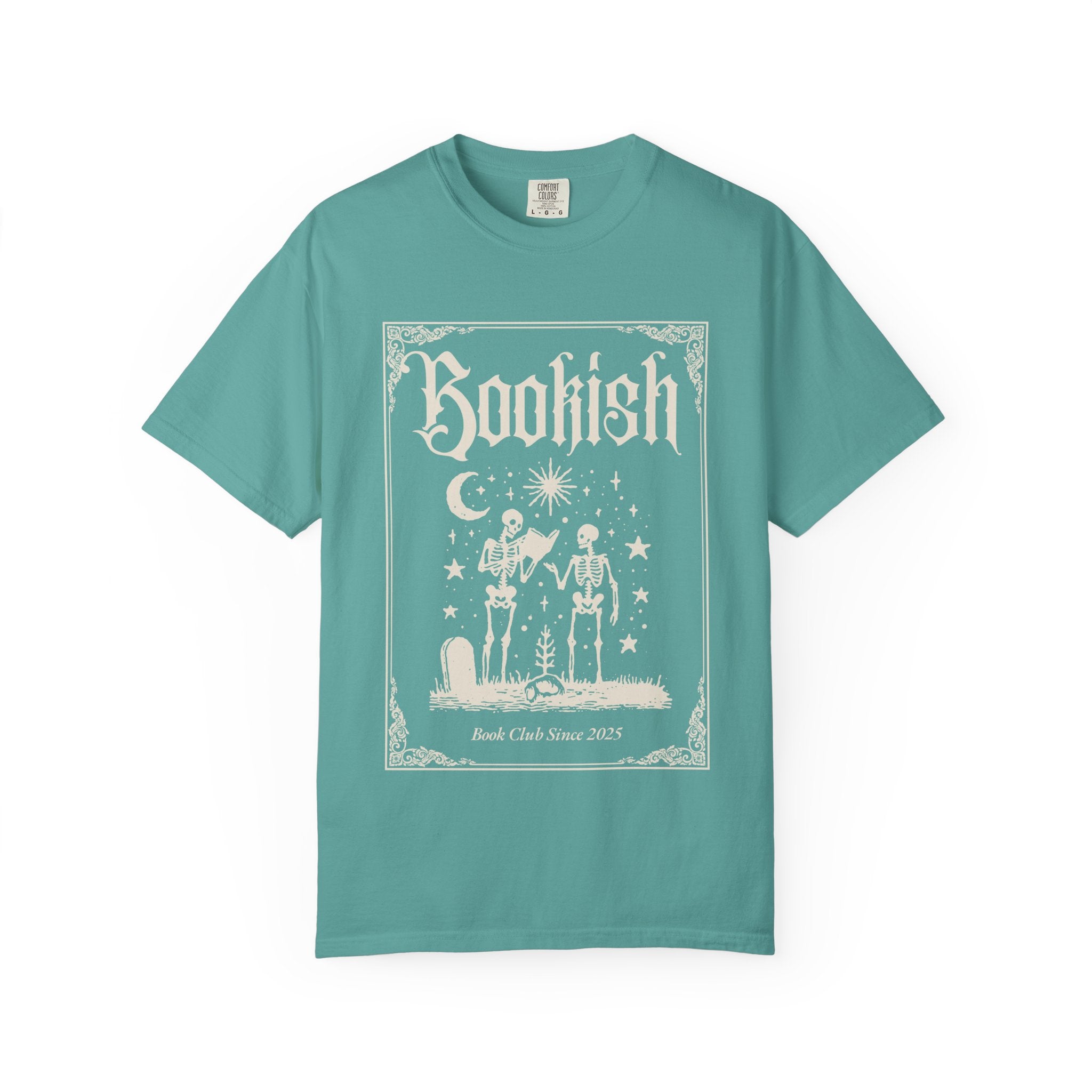 Bookish Skeletons T-Shirt — Vintage Gothic 'Bookish' Graphic Tee
