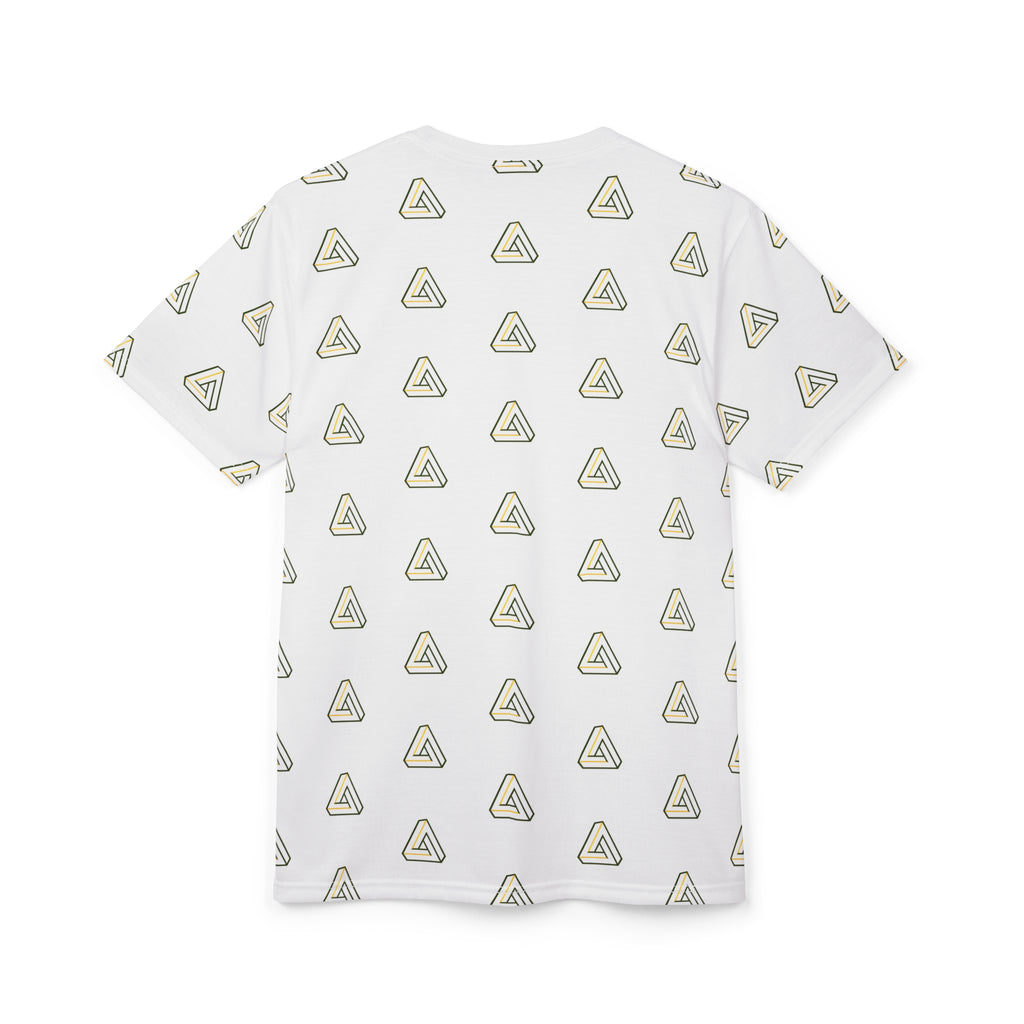 SageFolio Advisors Minimalist Triangle Pattern All-Over Print T-Shirt