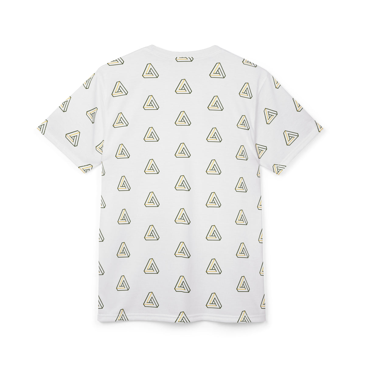 SageFolio Advisors Minimalist Triangle Pattern All-Over Print T-Shirt