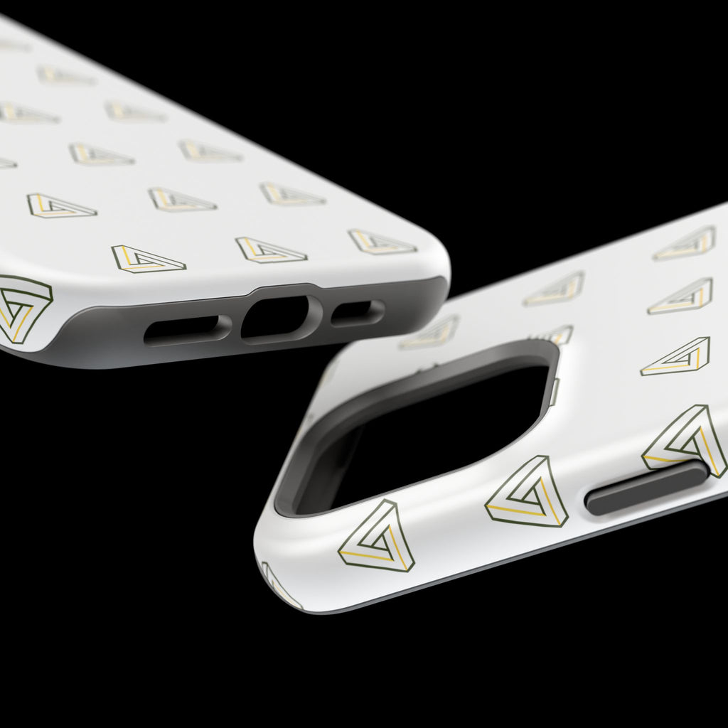 Magnetic Impact-Resistant Phone Case — Minimal Triangle Pattern