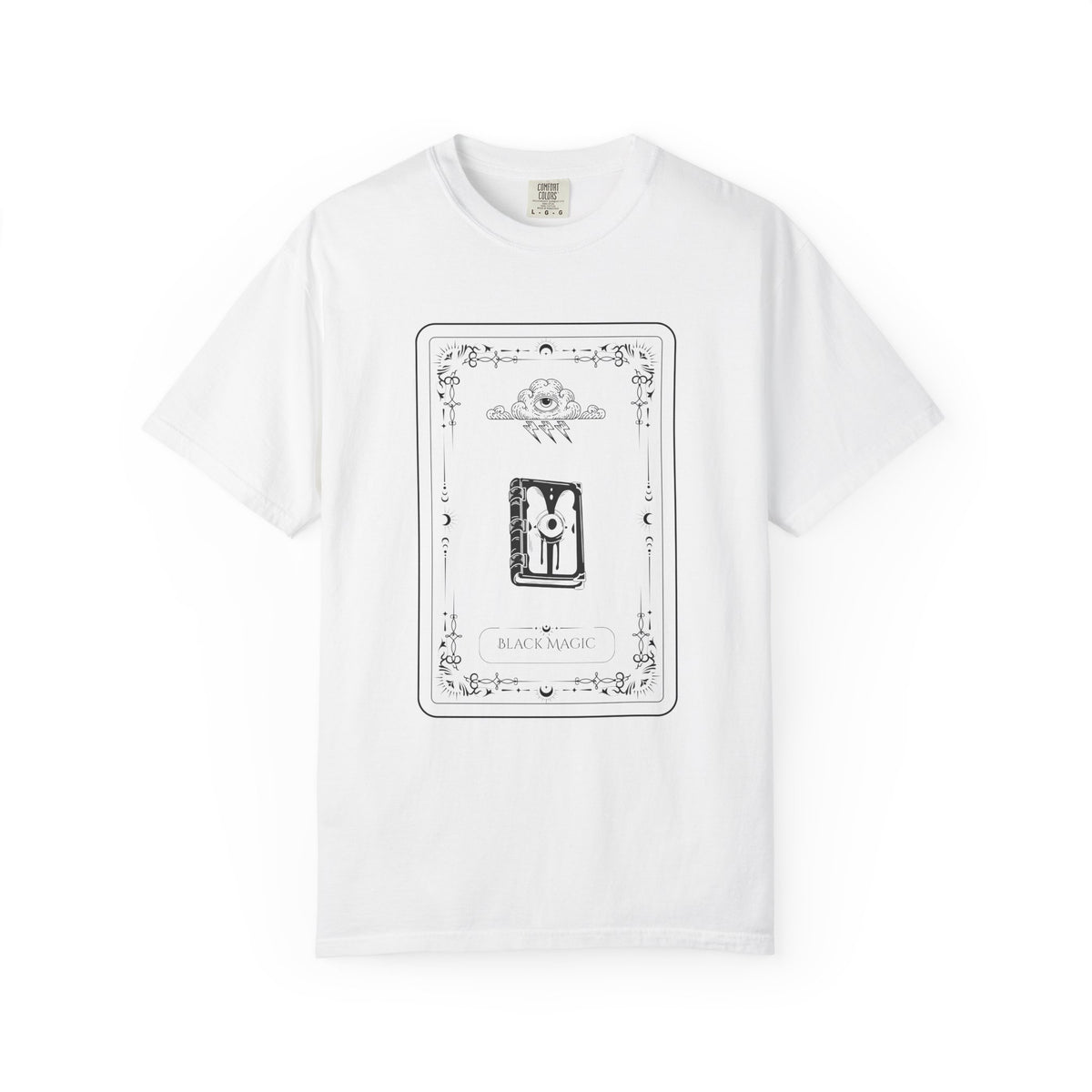 Tarot Bunny Illustration T-Shirt — 'Hold My Hand' Minimal Graphic Tee