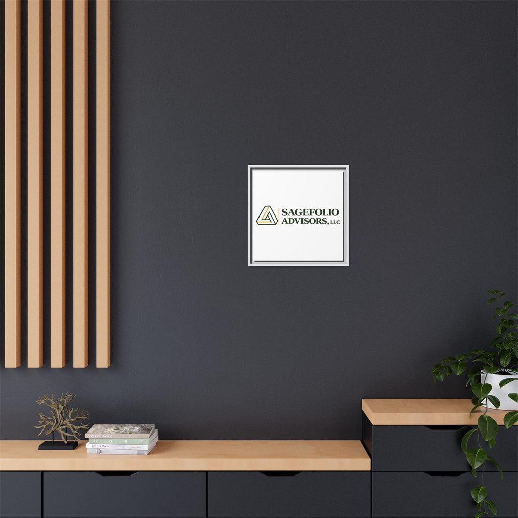 Framed Matte Canvas Wall Art — Sagefolio Advisors Logo