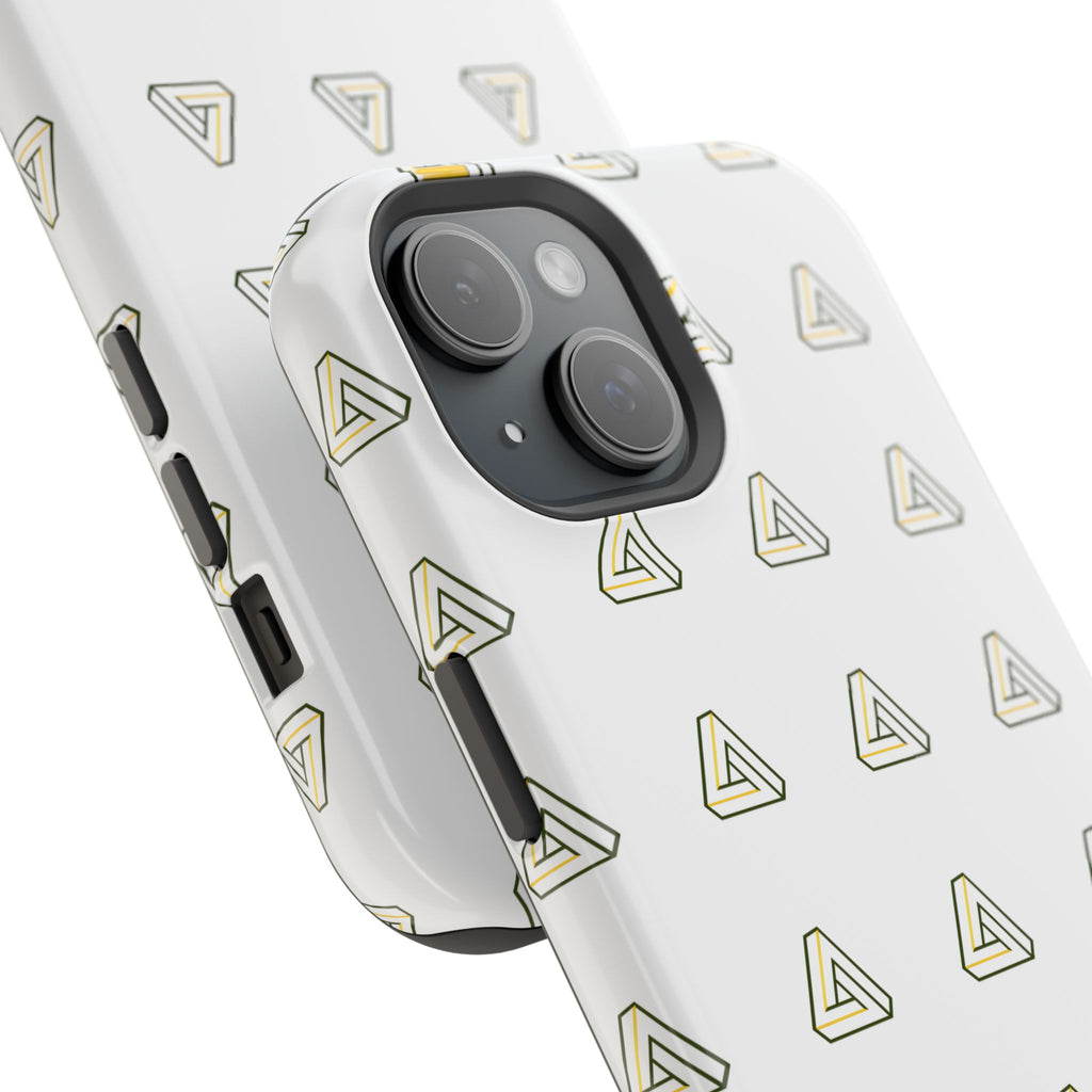 Magnetic Impact-Resistant Phone Case — Minimal Triangle Pattern