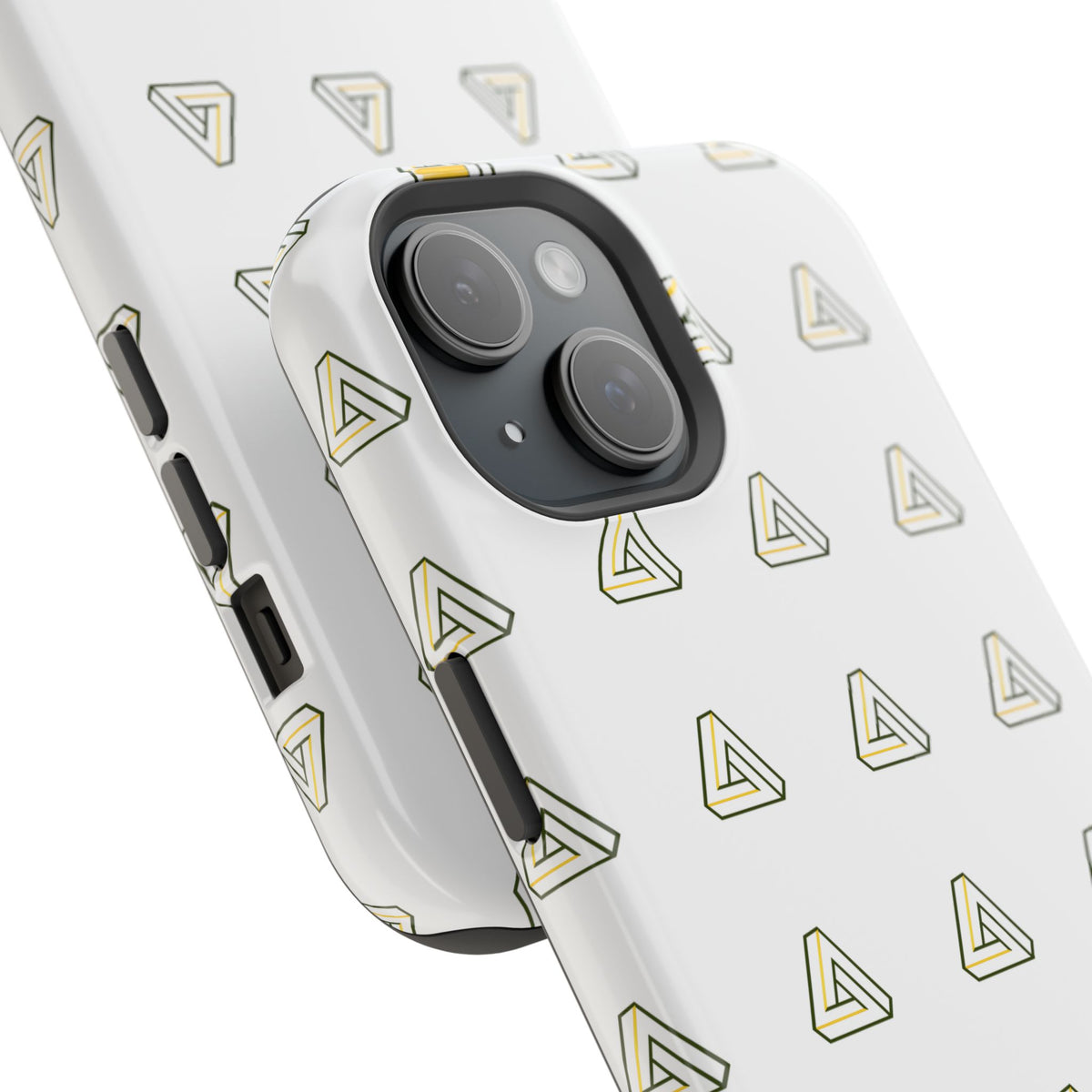 Magnetic Impact-Resistant Phone Case — Minimal Triangle Pattern