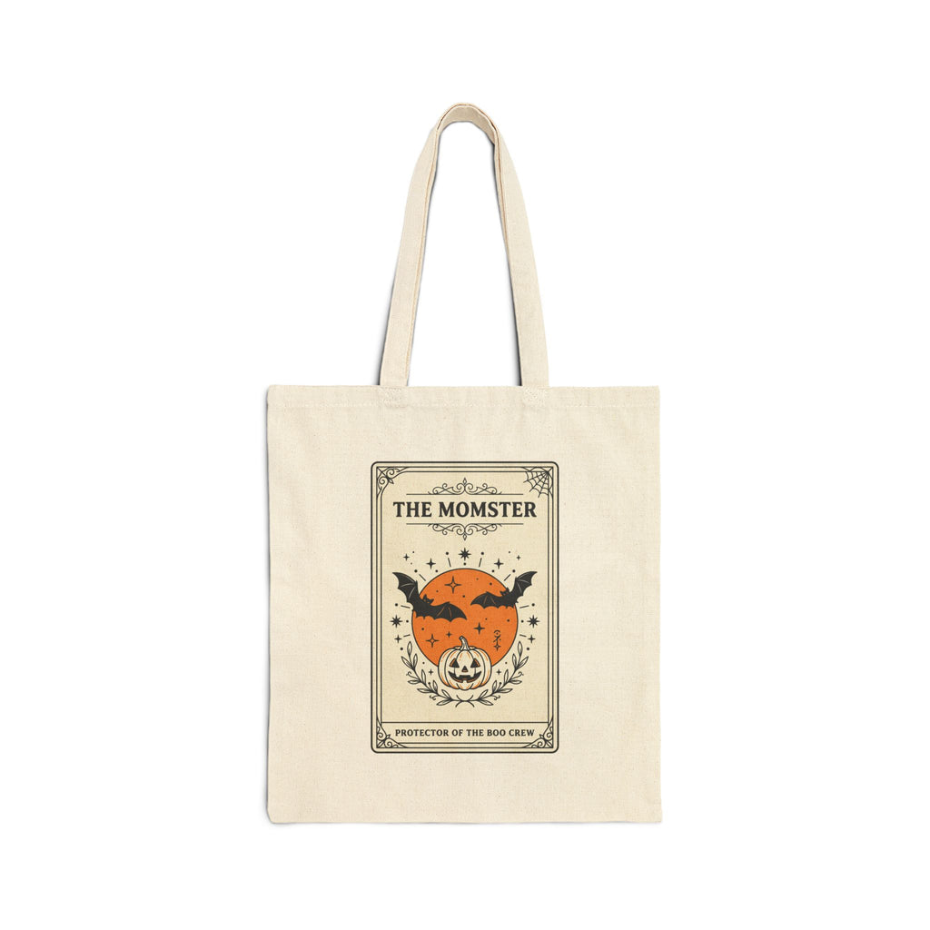 Momster Halloween Pumpkin Bats Tote | Cotton Canvas Tote