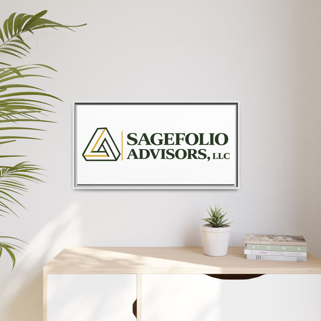 Framed Matte Canvas Wall Art — Sagefolio Advisors Logo