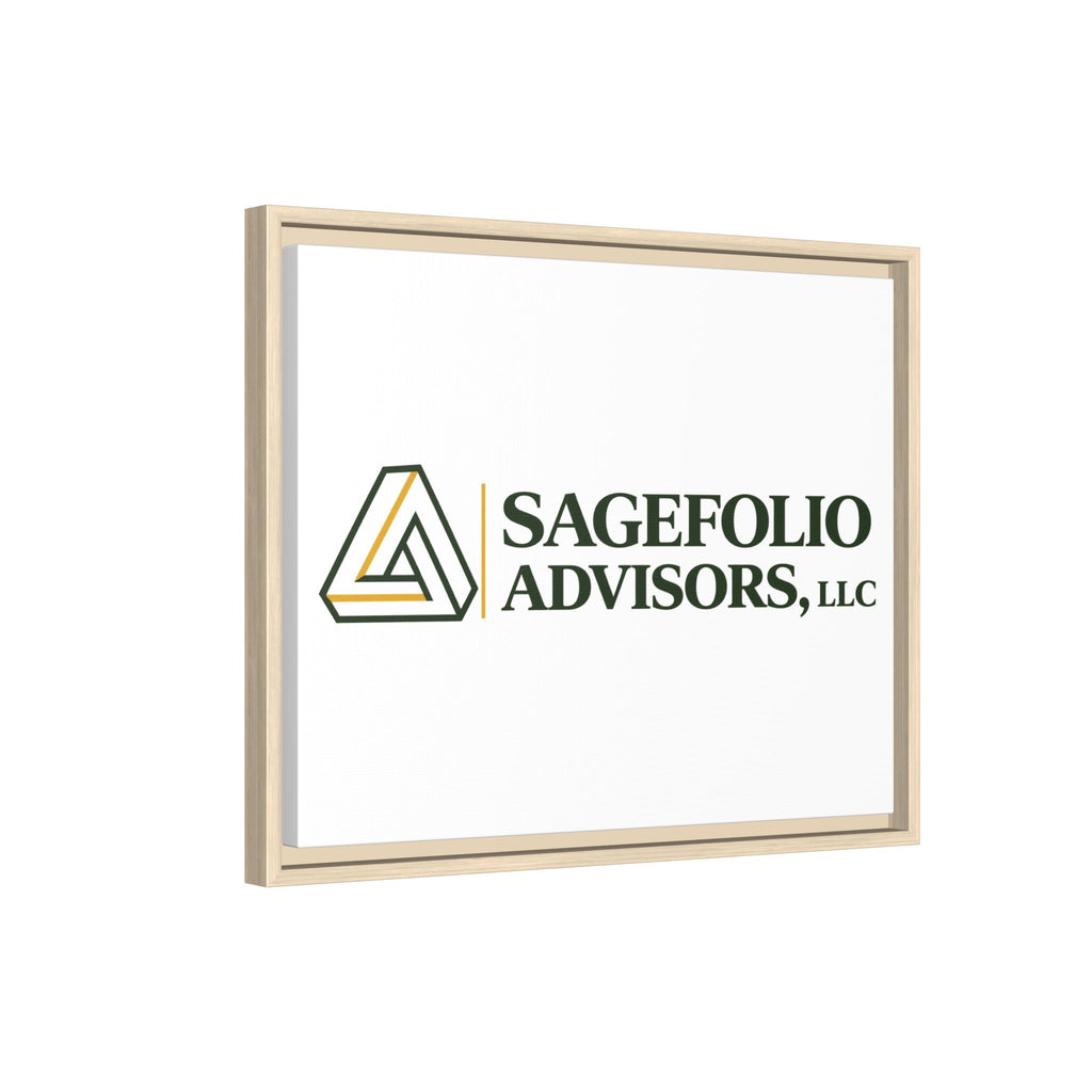 Framed Matte Canvas Wall Art — Sagefolio Advisors Logo