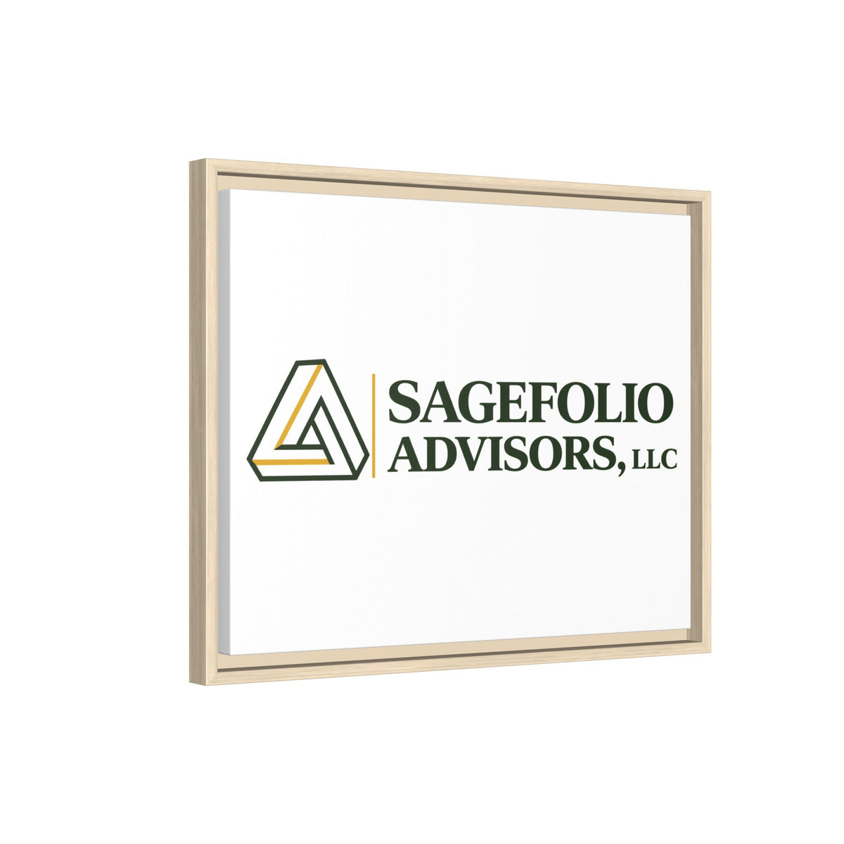 Framed Matte Canvas Wall Art — Sagefolio Advisors Logo