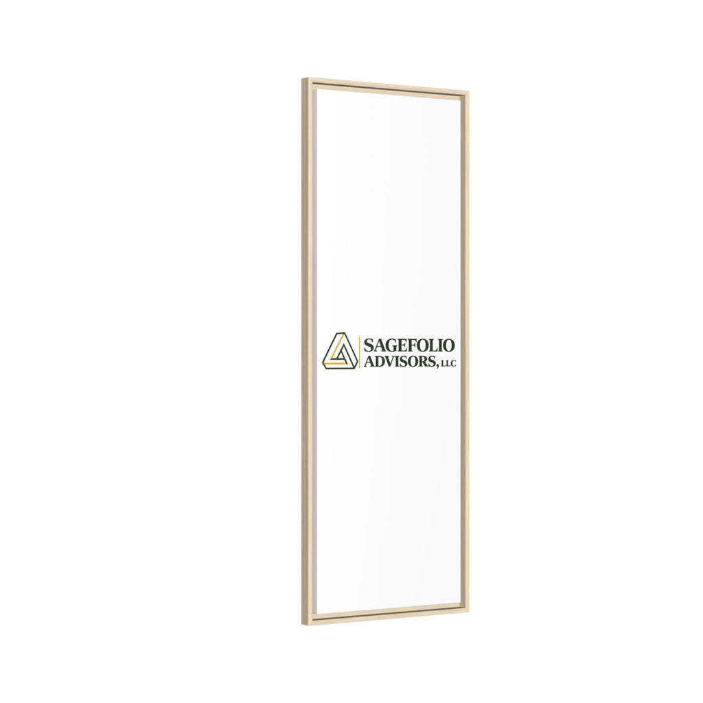 Framed Matte Canvas Wall Art — Sagefolio Advisors Logo