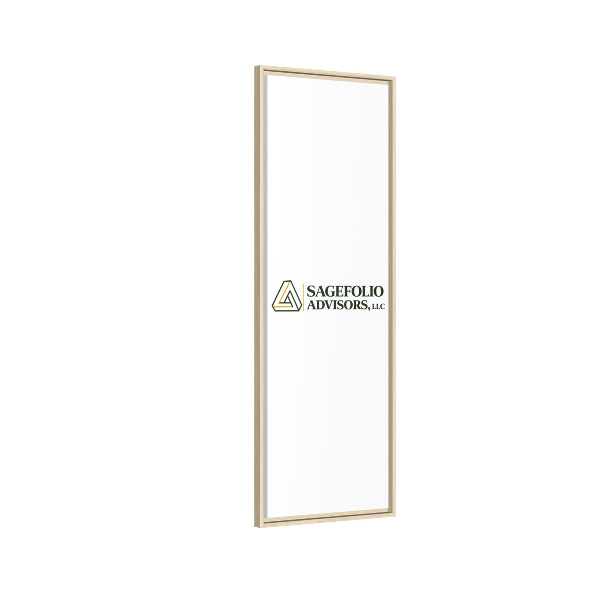 Framed Matte Canvas Wall Art — Sagefolio Advisors Logo