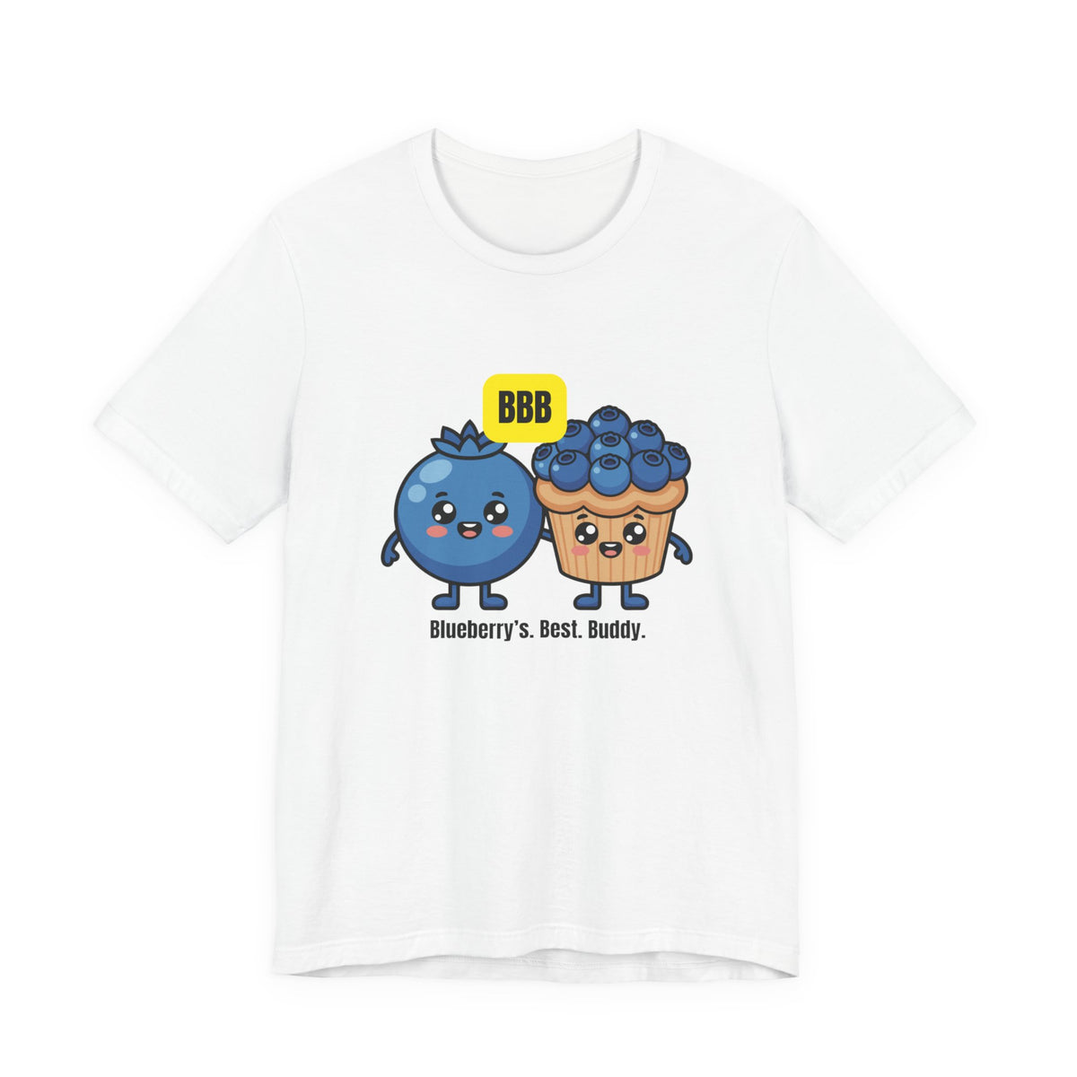 Blueberry Best Buddy Tee — Cute Blueberry & Muffin Graphic T‑Shirt