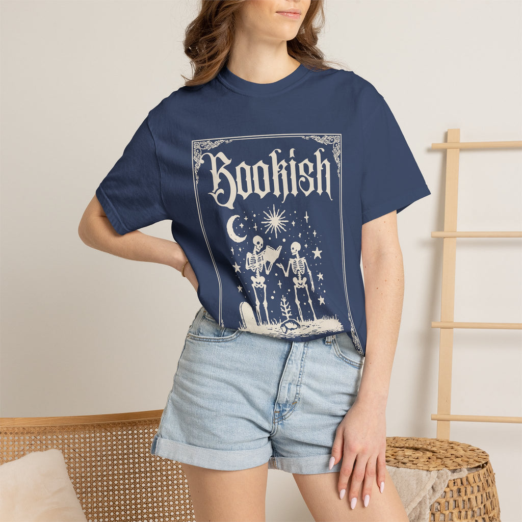 Bookish Skeletons T-Shirt — Vintage Gothic 'Bookish' Graphic Tee
