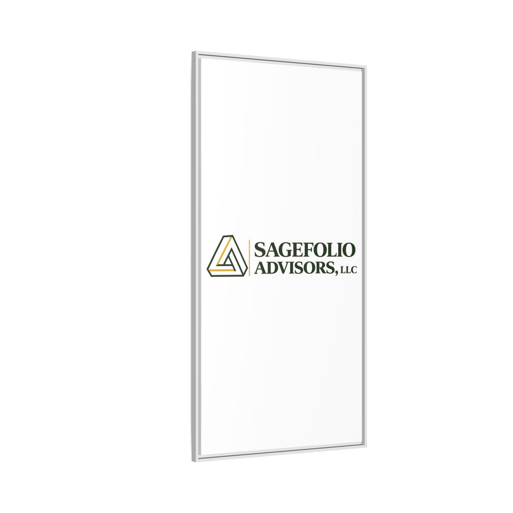 Framed Matte Canvas Wall Art — Sagefolio Advisors Logo