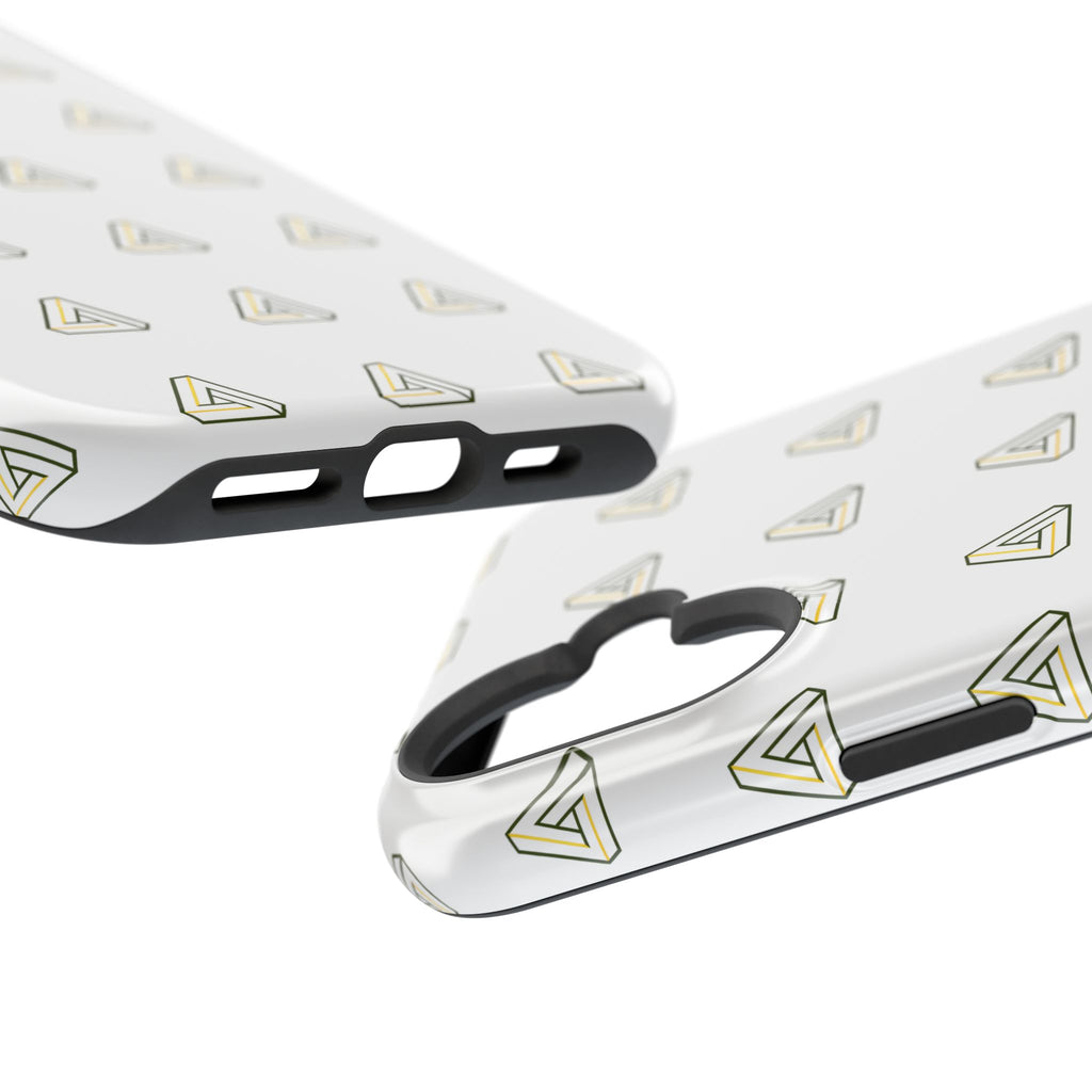 Magnetic Impact-Resistant Phone Case — Minimal Triangle Pattern