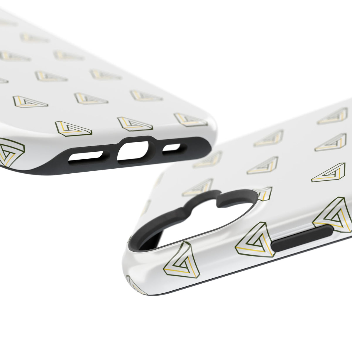 Magnetic Impact-Resistant Phone Case — Minimal Triangle Pattern