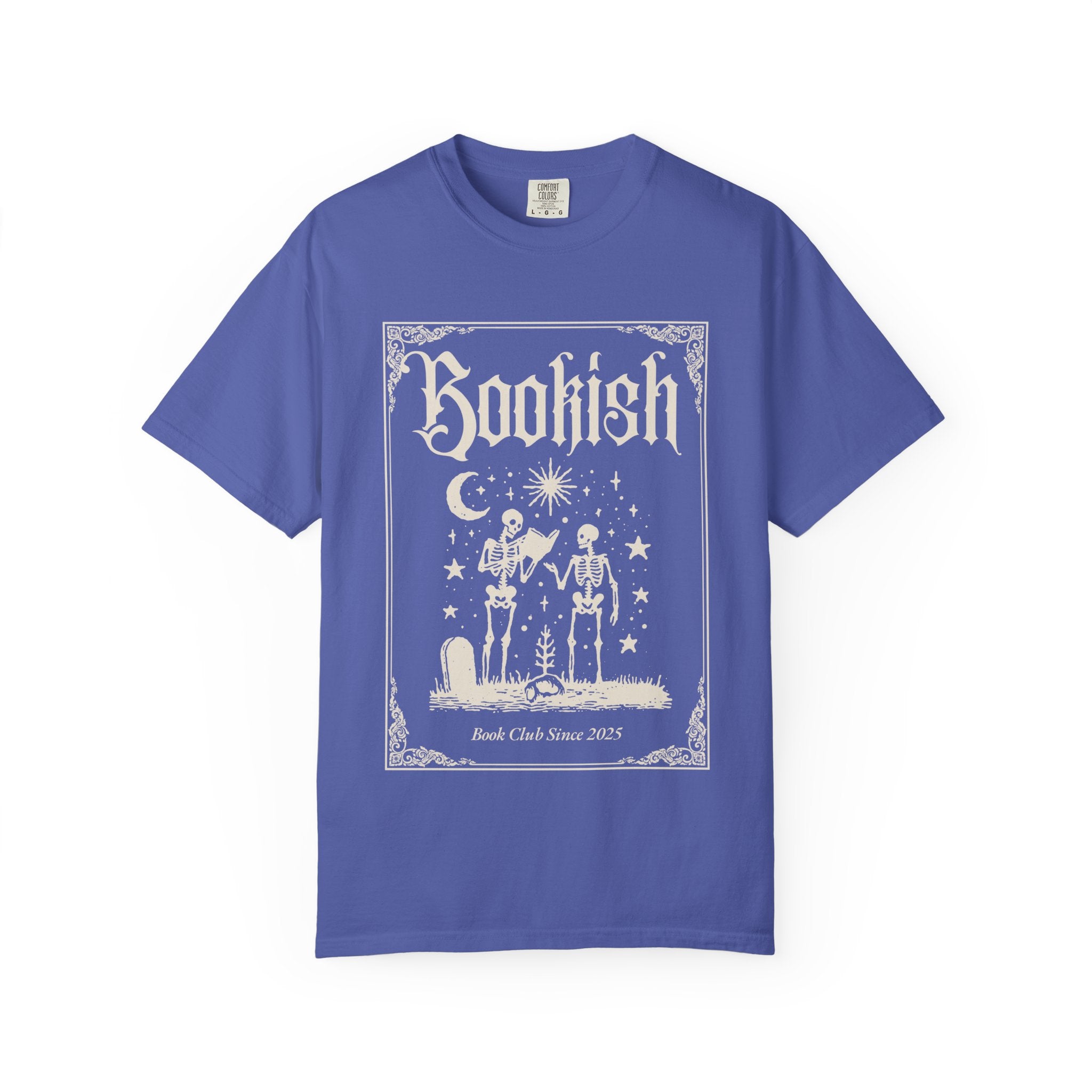 Bookish Skeletons T-Shirt — Vintage Gothic 'Bookish' Graphic Tee