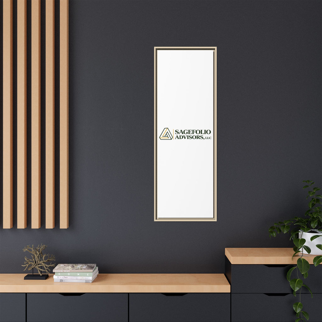 Framed Matte Canvas Wall Art — Sagefolio Advisors Logo