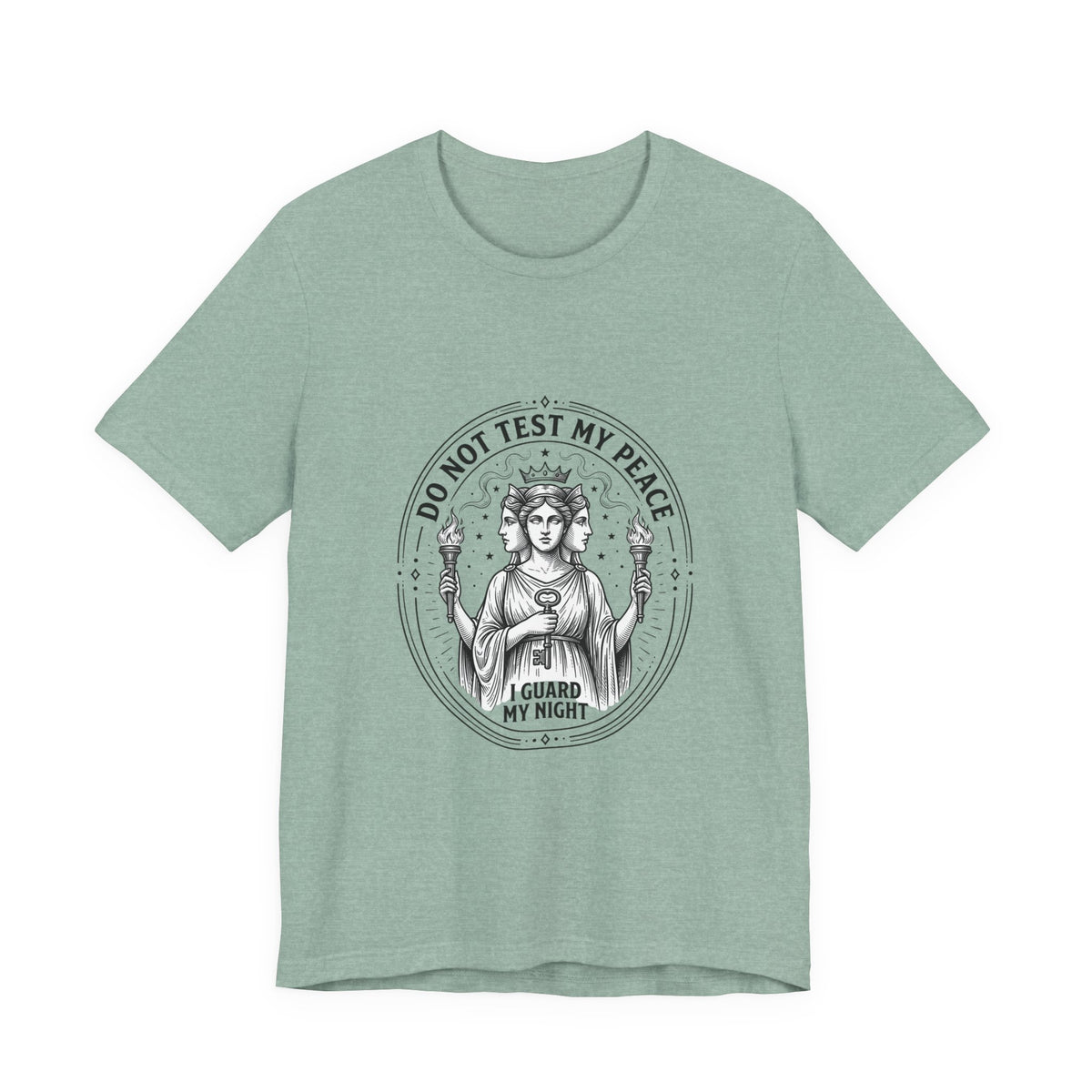 Do Not Test My Peace Guardian Illustration Tee | Greek Mythology, Mythcore