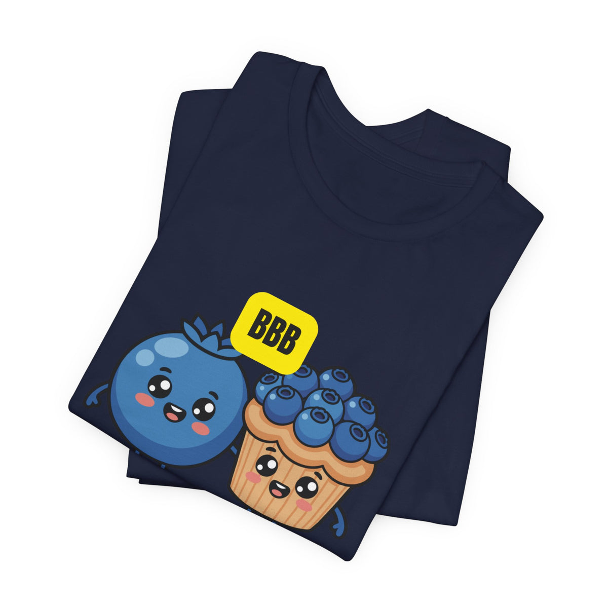 Blueberry Best Buddy Tee — Cute Blueberry & Muffin Graphic T‑Shirt