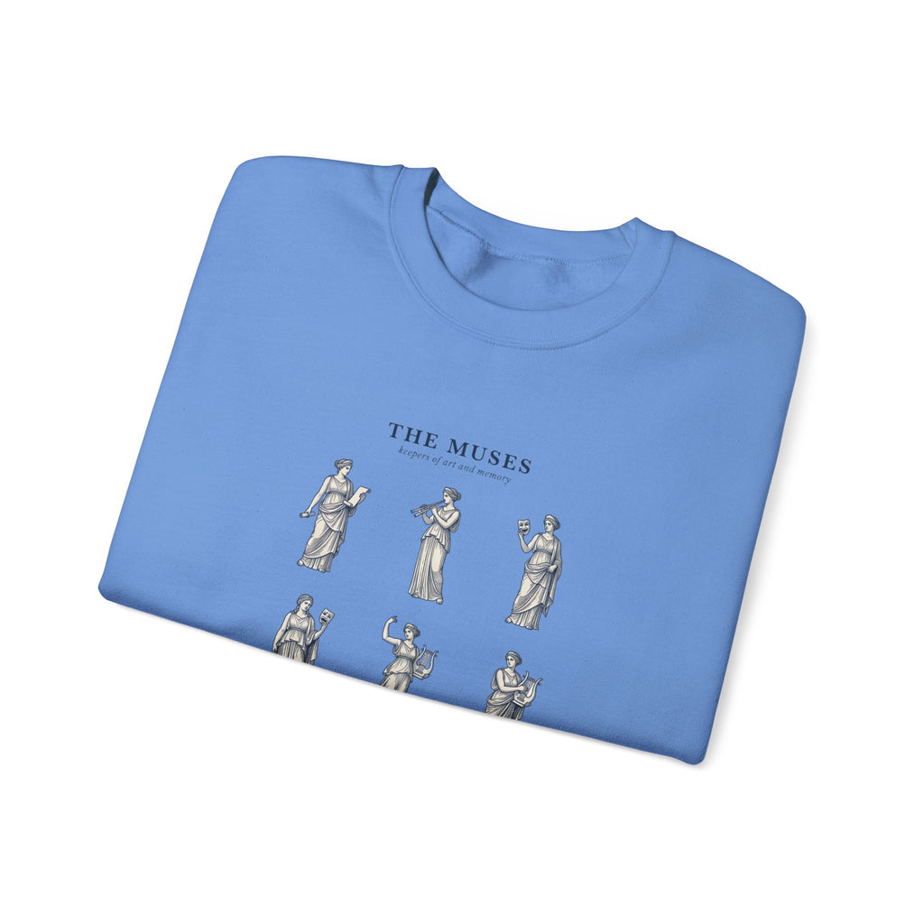 The Muses crewneck sweatshirt | Greek mythology, mythcore, classical art