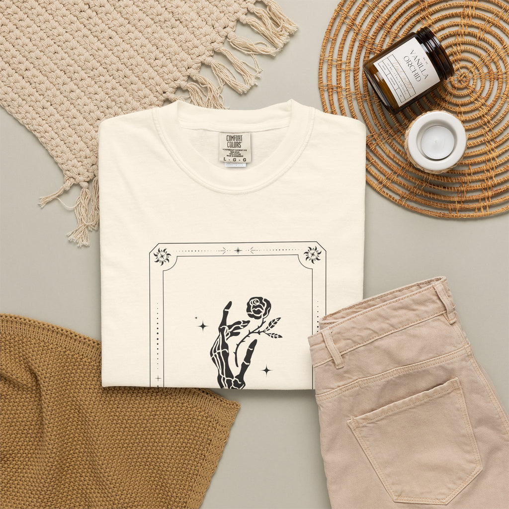 Tarot Skeleton Tee — The Chariot Illustration Graphic T-Shirt