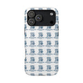 Magnetic Impact-Resistant Phone Case — Repeating Twisted Sifter Logo Pattern