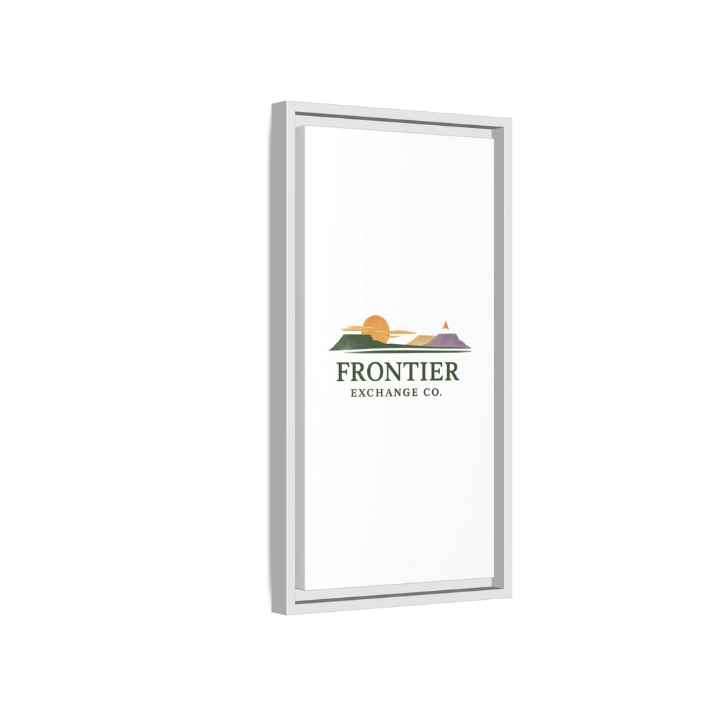 Framed Matte Canvas Print — Frontier Exchange Co. Logo