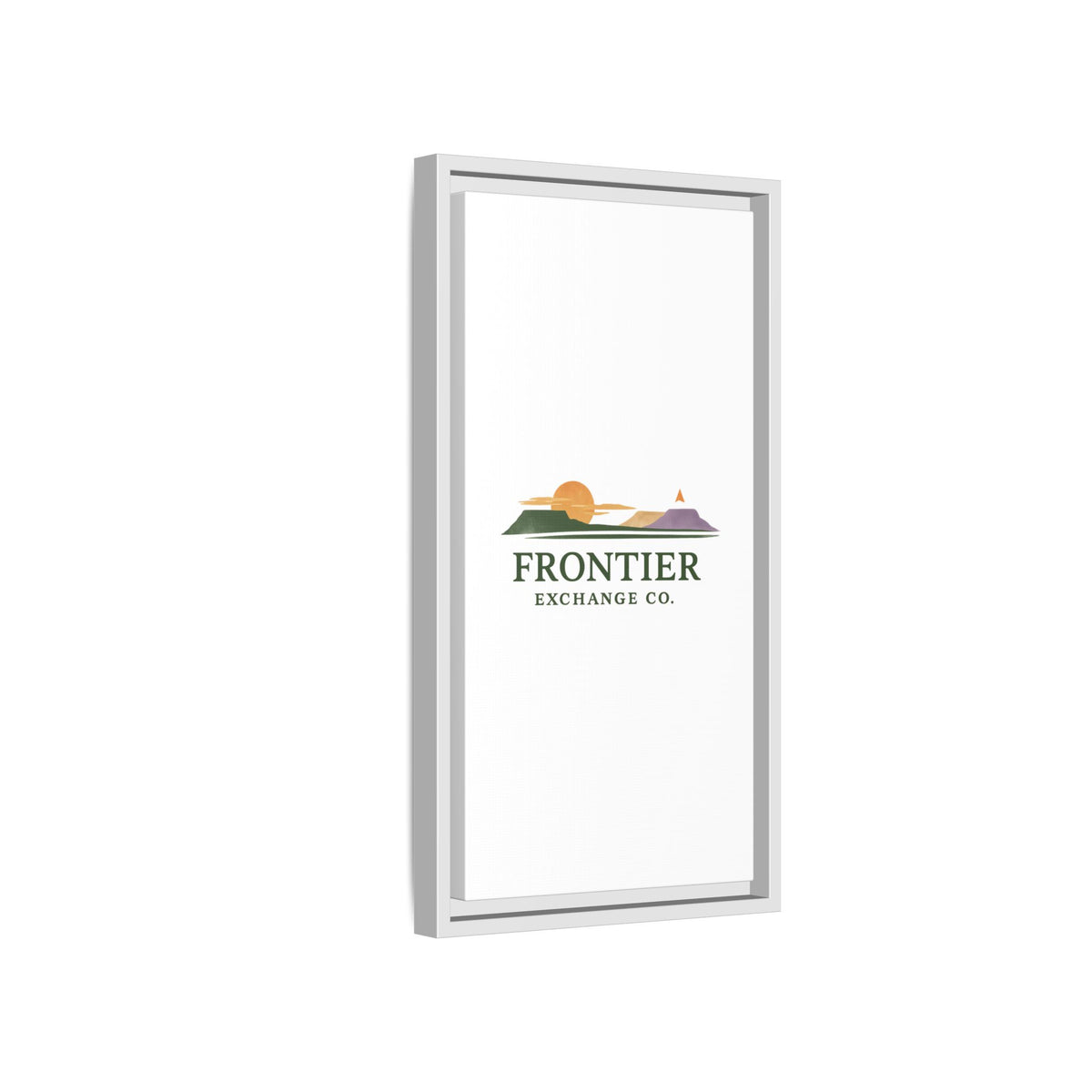Framed Matte Canvas Print — Frontier Exchange Co. Logo