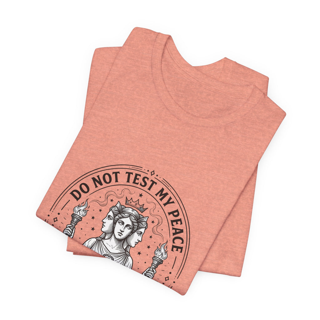 Do Not Test My Peace Guardian Illustration Tee | Greek Mythology, Mythcore