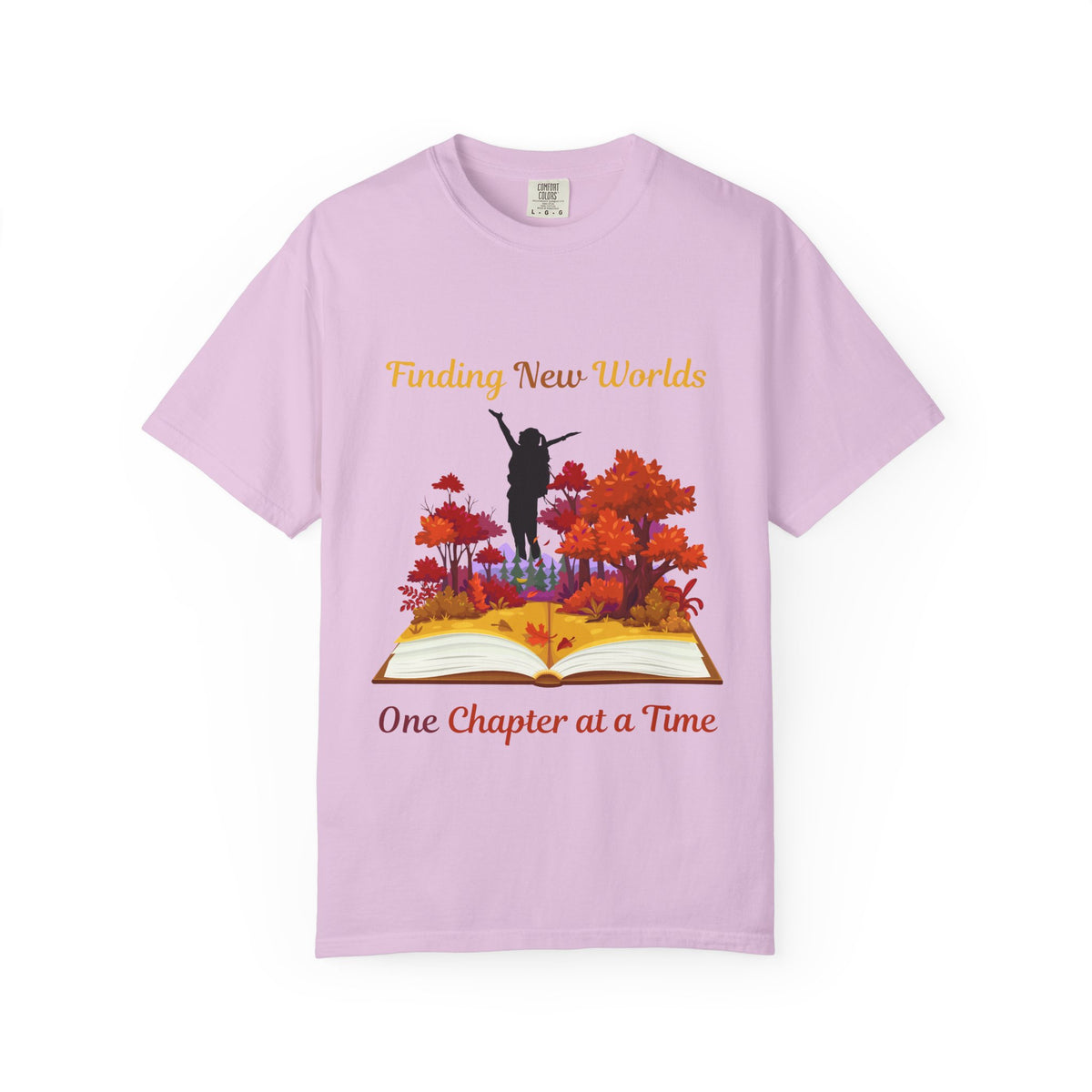 Book Lover T-Shirt — "Finding New Worlds One Chapter at a Time"