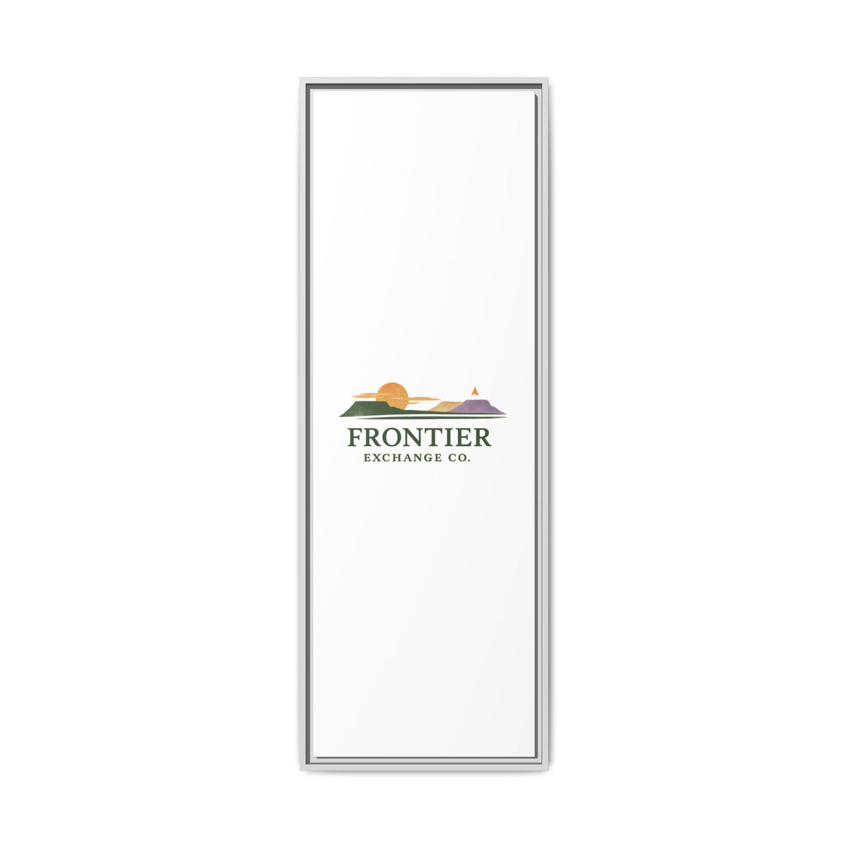 Framed Matte Canvas Print — Frontier Exchange Co. Logo