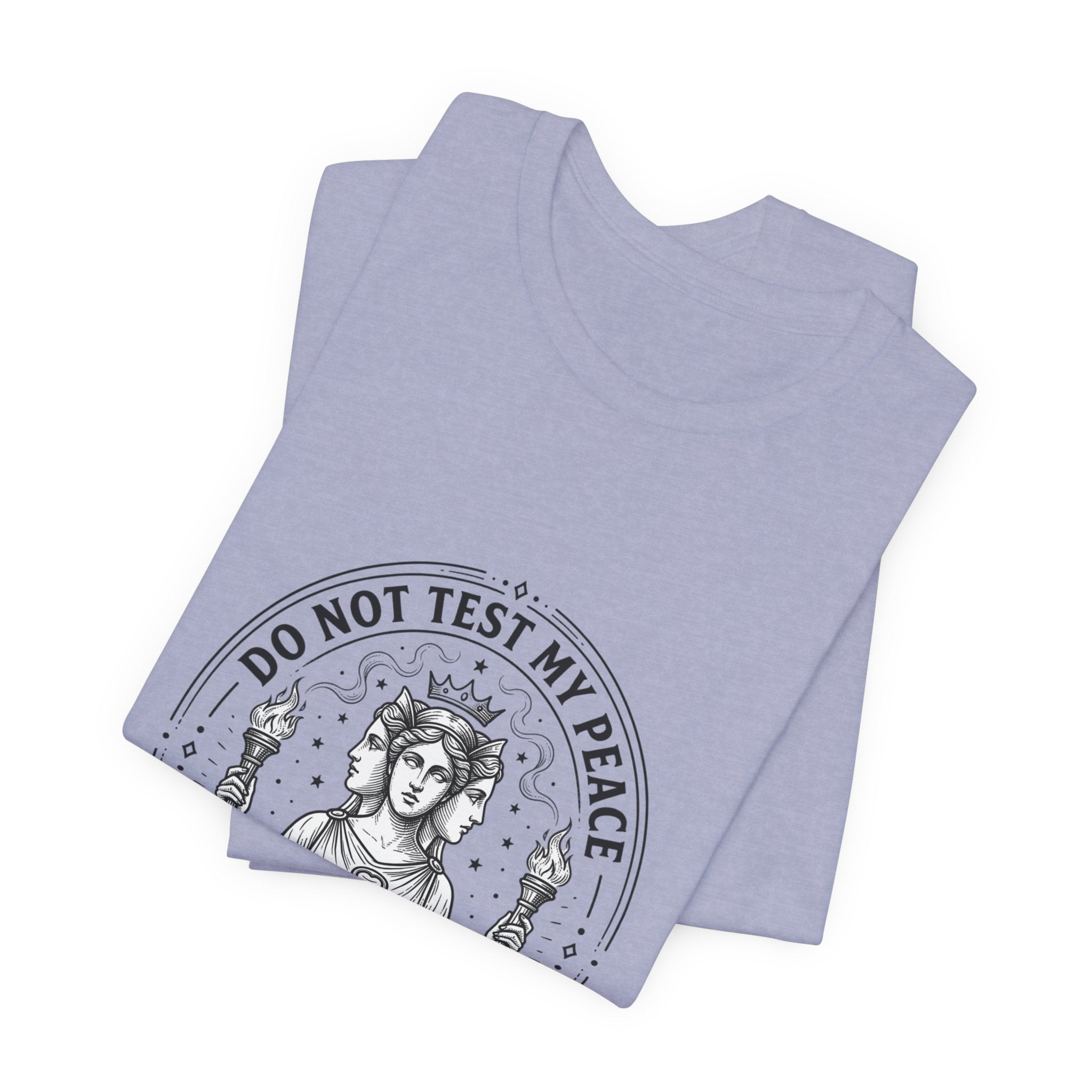 Do Not Test My Peace Guardian Illustration Tee | Greek Mythology, Mythcore