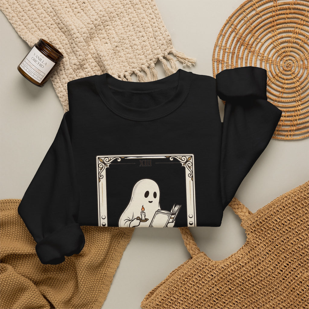 Ghost Reader tarot card Sweatshirt | Spooky Reader, Halloween bookish