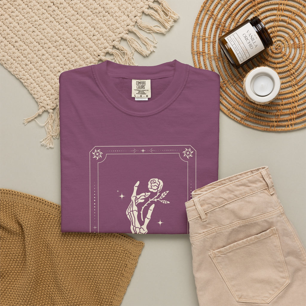 Tarot Skeleton Tee — The Chariot Illustration Graphic T-Shirt